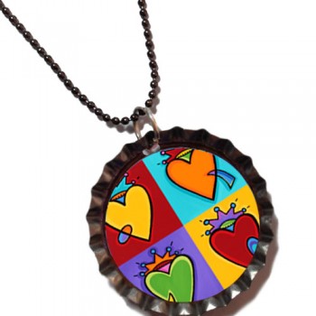 All Season Love - Bottle Cap Pendant