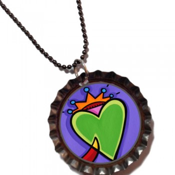 Autumn Love - Bottle Cap Pendant