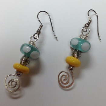 Aquatic Sunshine Earrings