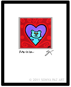 Robby Bear - Matted Print