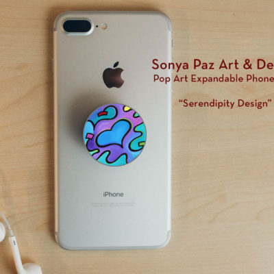 Pop Art Expandable Phone Grip - Serendipity