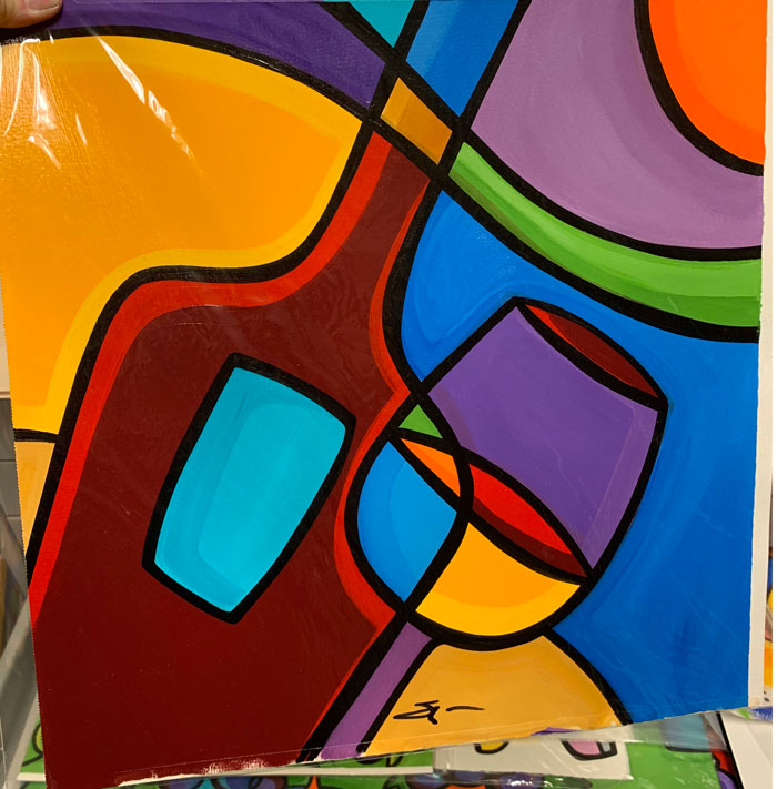 Sonya Paz Original Painting - Cabernet Crazy Retail Product Master Art