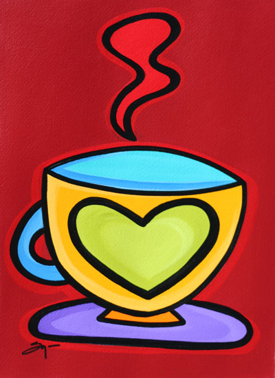 pop art coffee painting