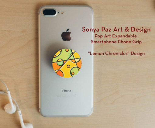Pop Art Expandable Phone Grip - Lemon Chronicles