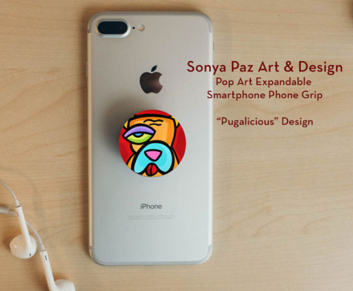 Pop Art Expandable Phone Grip - Pugalicious