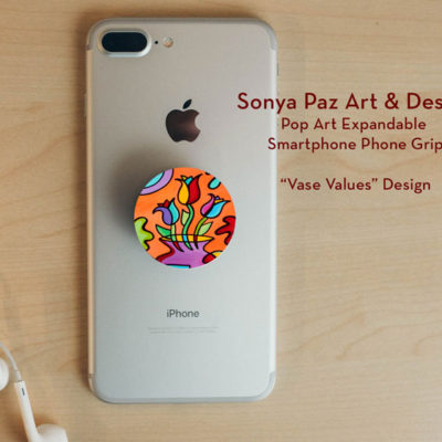 Pop Art Expandable Phone Grip - Vase Values