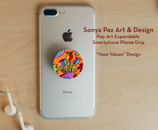 Pop Art Expandable Phone Grip - Vase Values