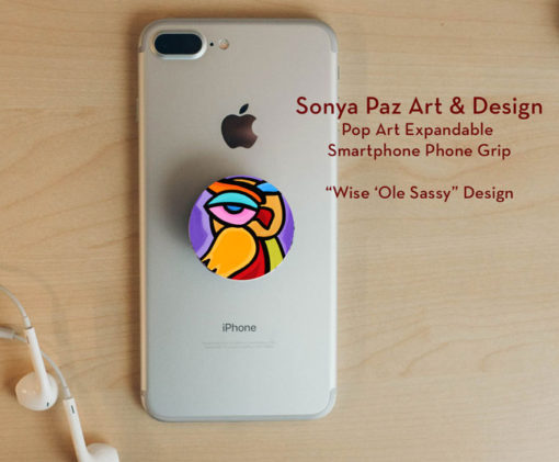Pop Art Expandable Phone Grip - Wise Ole Sassy