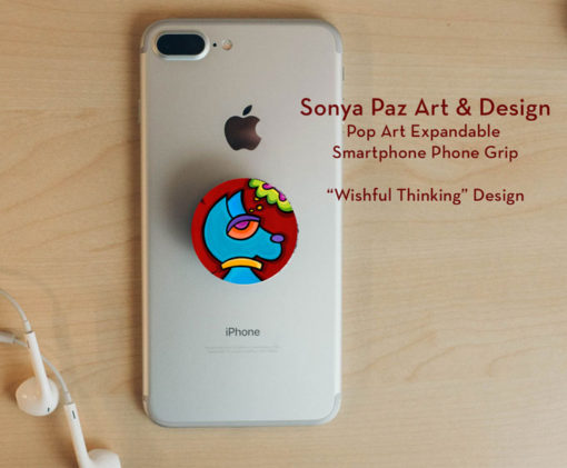 Pop Art Expandable Phone Grip - Wishful Thinking