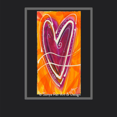 Vivacious Love #1 - Original Watercolor Painting by Sonya Paz