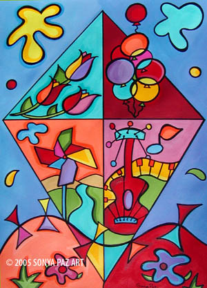 Sonya Paz designed the San Ramon Art & Wind Festival Poster 2005