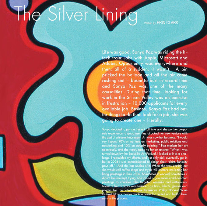 The Silver Lining: Artworks Magazine – Spotlight Artist Interview of Sonya Paz