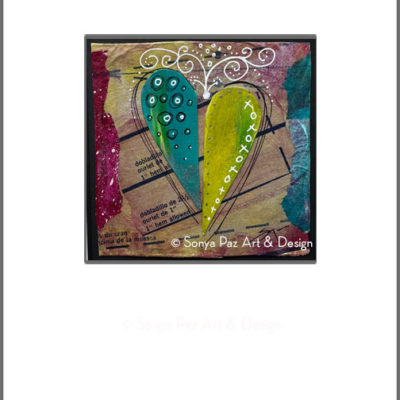 Loves Passion Pattern #5 - Original Mixed Media Painting by Sonya Paz
