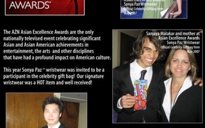Sonya Paz™ Wristwear to be part of the “AZN Asian Excellence Awards” Celebrity Giftbag!