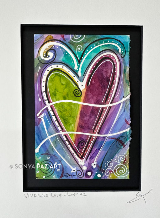 Vivacious Love Lust #2 - Original watercolor Painting by Sonya Paz