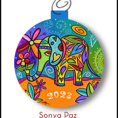 Sonya Paz 2023 Limited Edition Signed Ornament "Joyful Memories"
