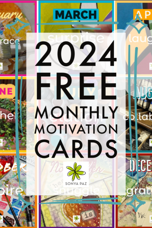 Sonya Paz 2024 Monthly Motivation Cards