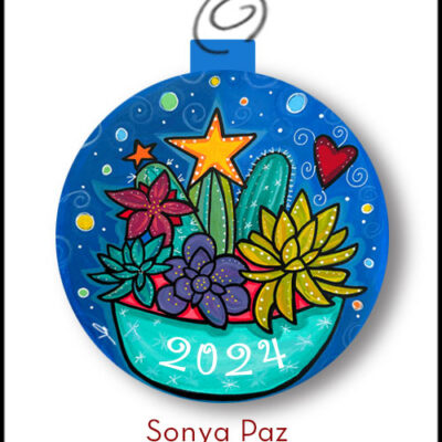 Sonya Paz 2024 Limited Edition Signed Ornament "Love & Friendship"